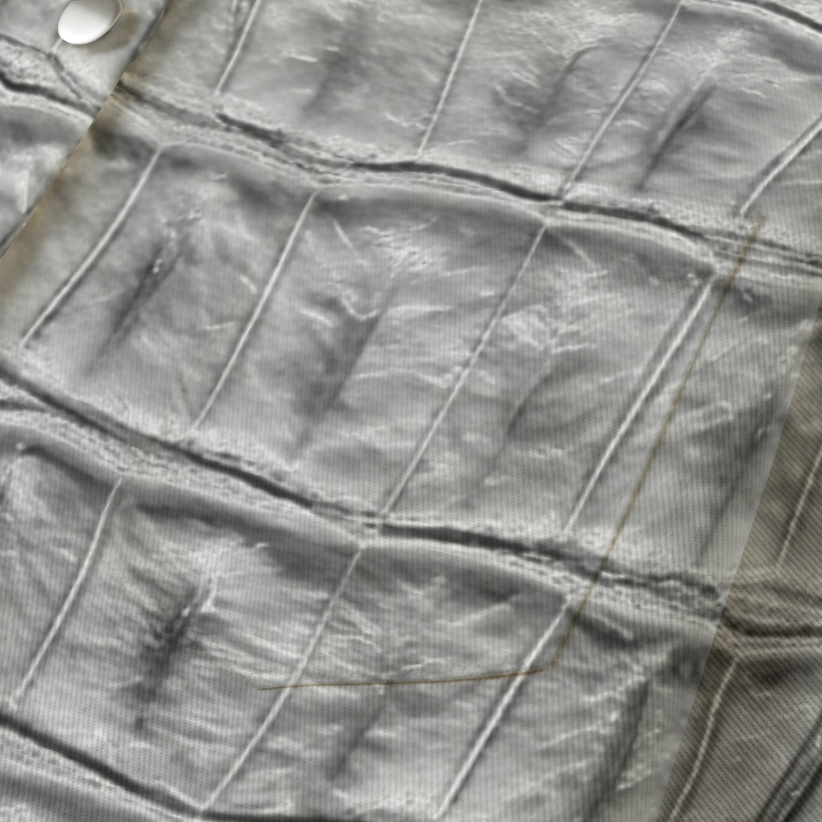 "Faith Ephesians 2:8" Gray Faux Alligator Women's Cropped Jacket | 245GSM Cotton