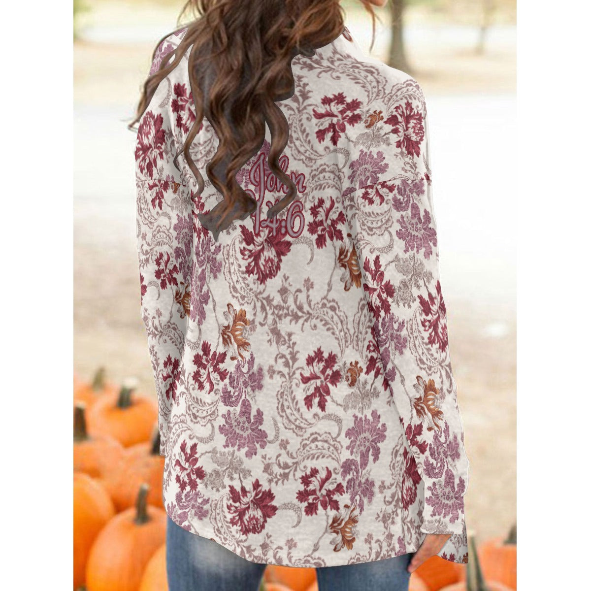 "John 14:6" Women's Cardigan With Long Sleeve