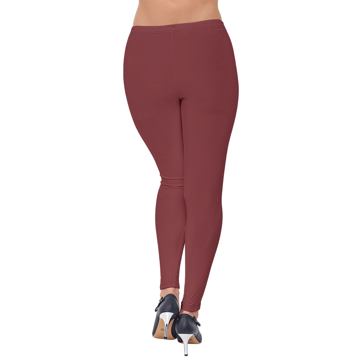 "John 14:6" Red Women's High-Stretch Cotton Leggings