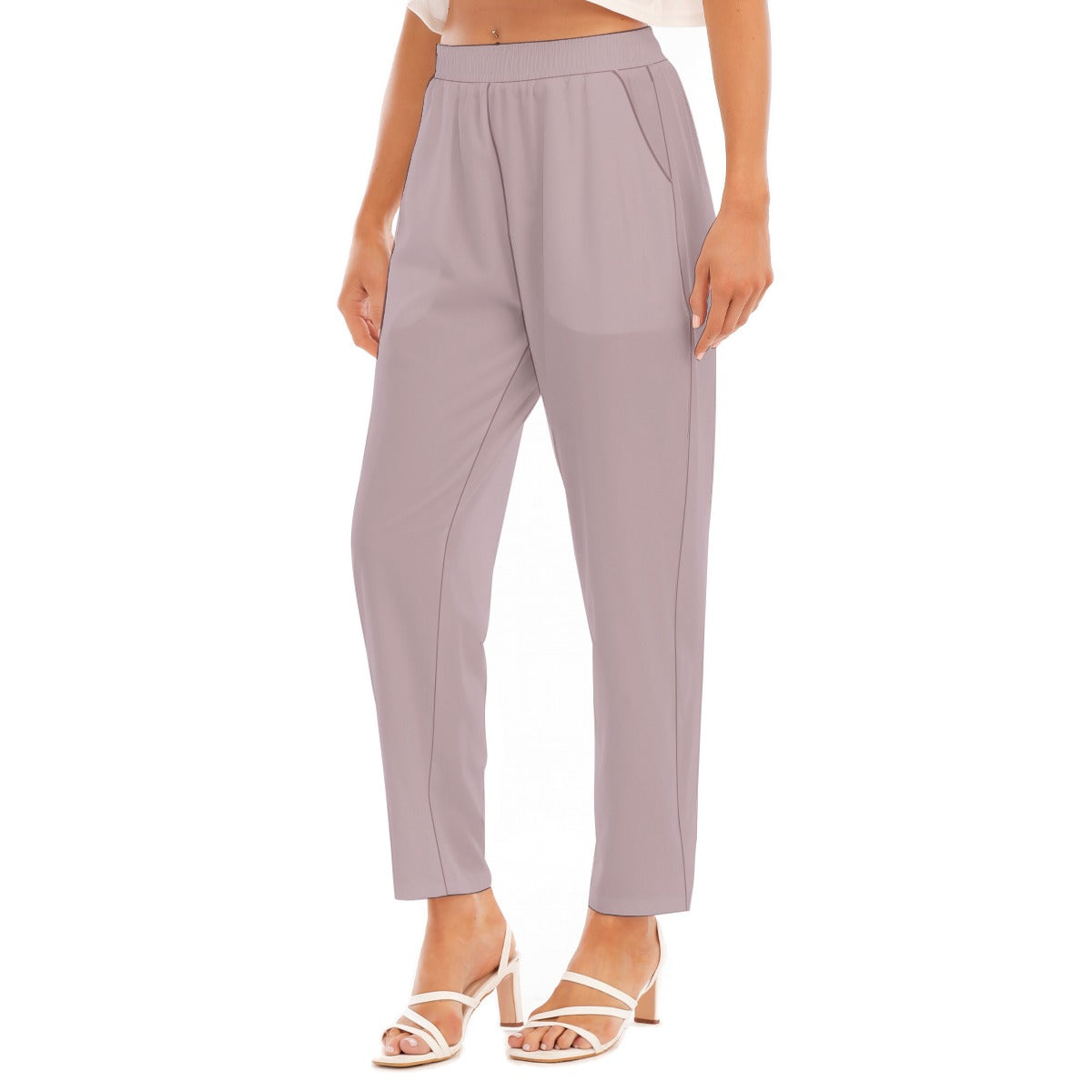 "John 14:6" Purple Women's Loose Straight-leg Pants
