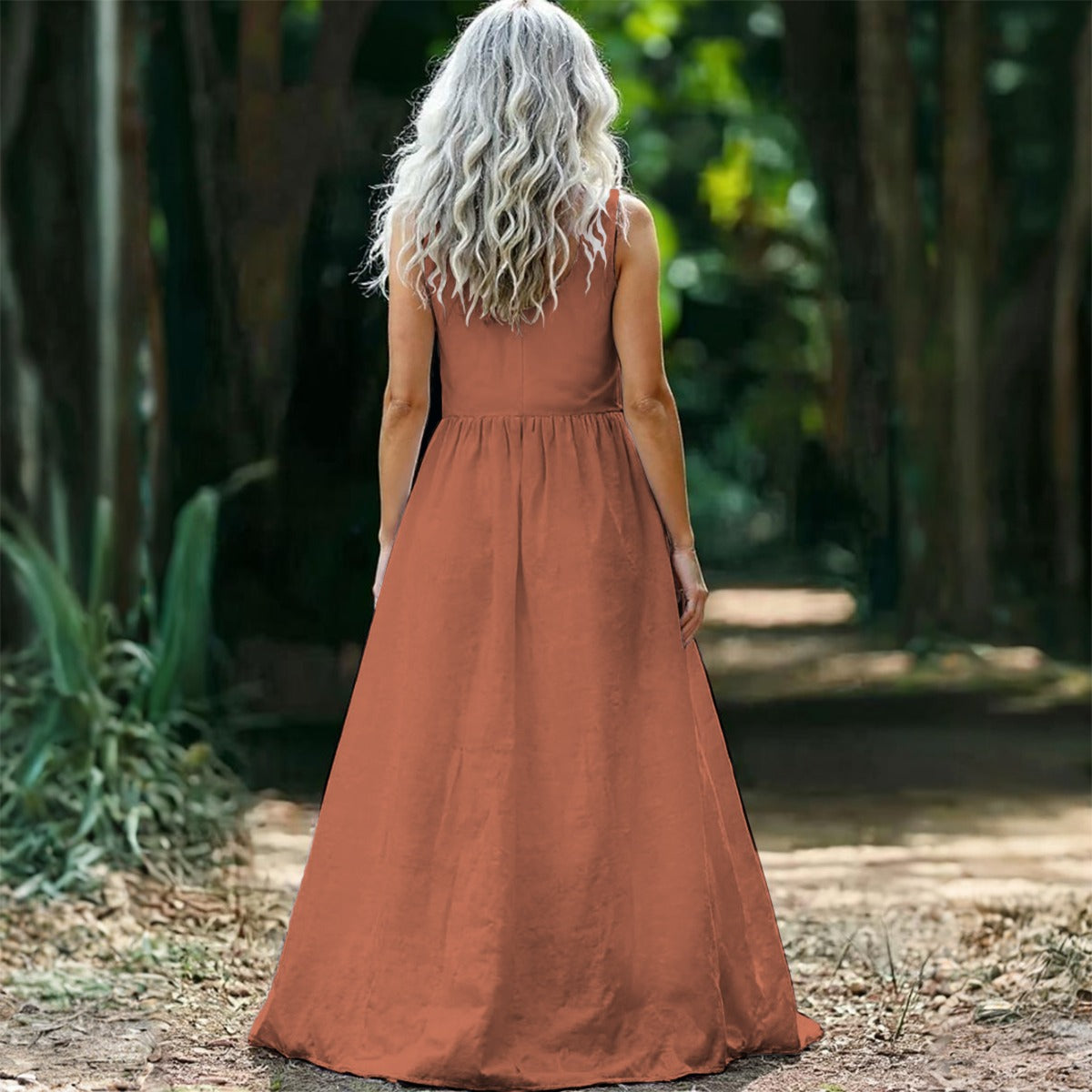 "Faith Hebrews 11:1" Women's Sleeveless Maxi Dress Lightweight Casual Dress