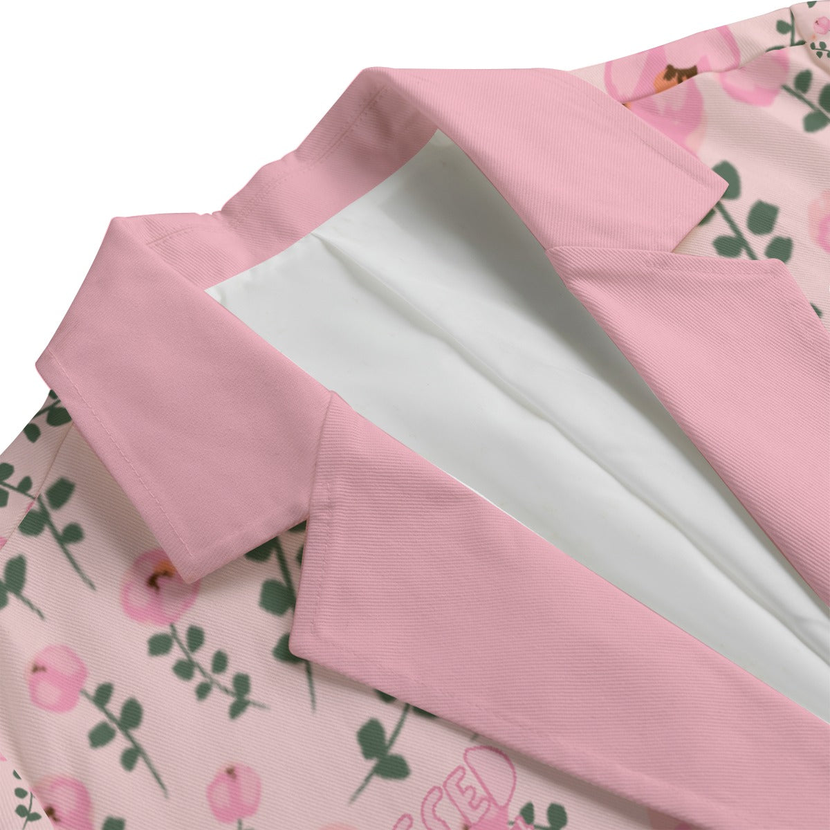 "Blessed Matthew 5:4" Pink Floral Women's Leisure Blazer