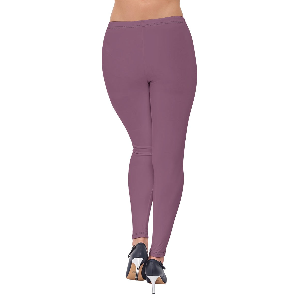 "John 14:6:" Purple Women's High-Stretch Cotton Leggings