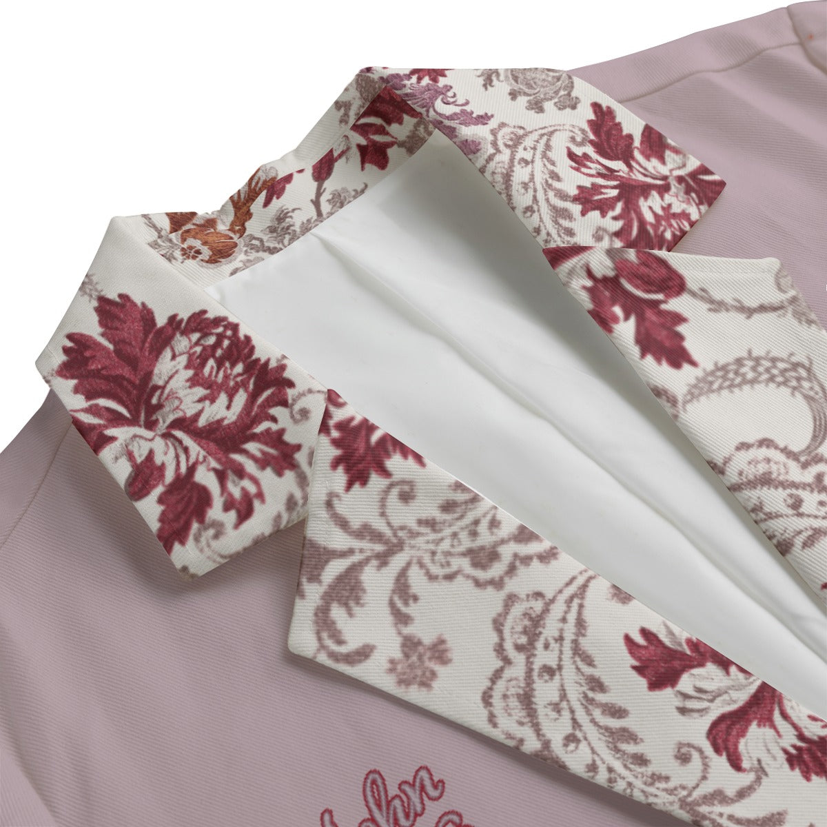 "John 14:6" Floral Lapel Purple Women's Leisure Blazer