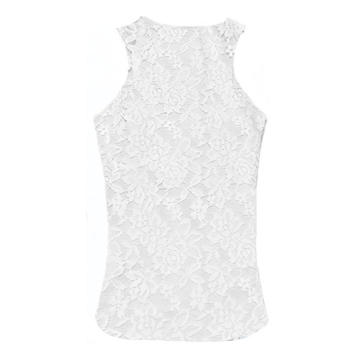 "Faith Hebrews 11:1" Black or White Women's Lace Tank Top - Lightweight Cotton DTF Print