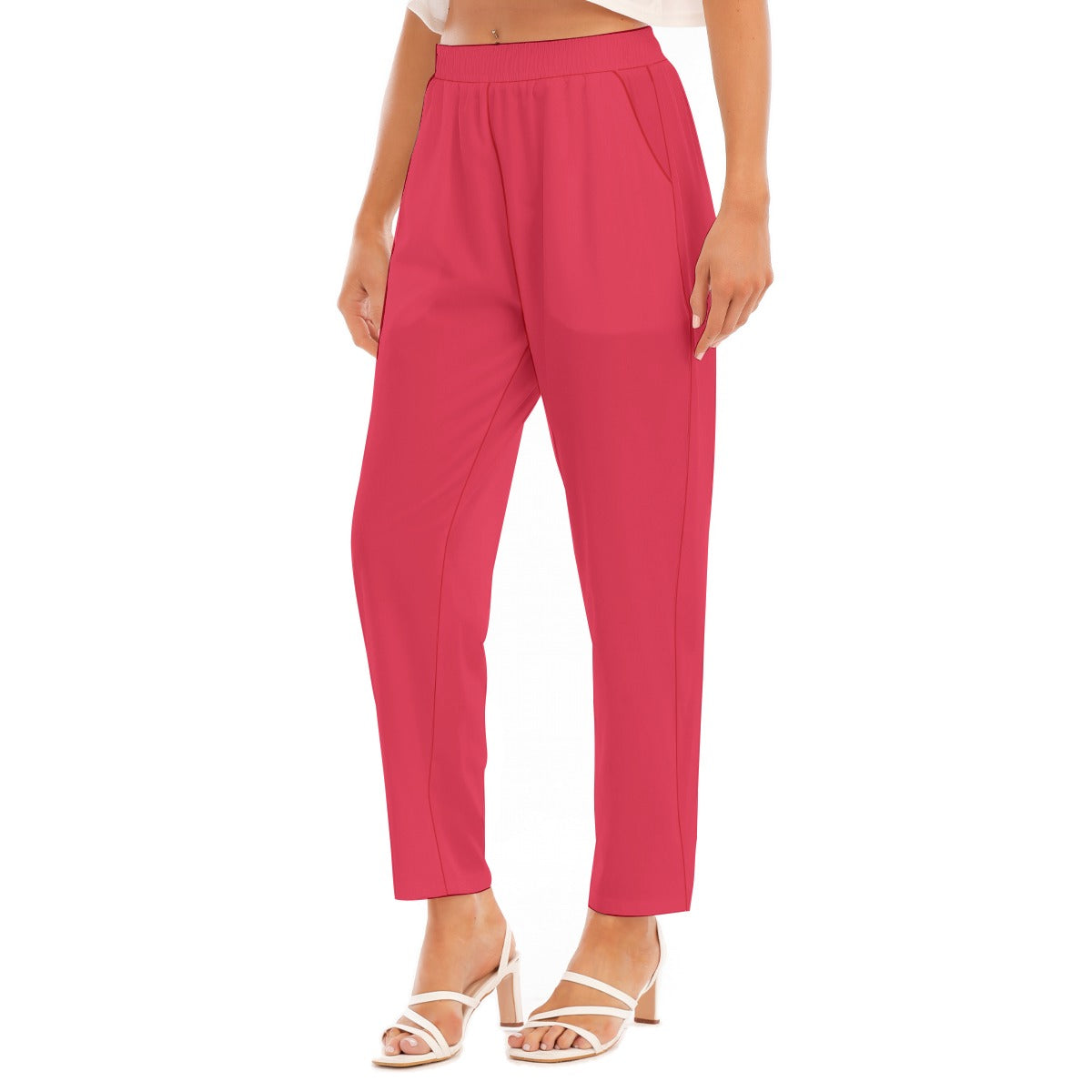 Women's Loose Straight-leg Pants - Four-way Stretch, "Fath Hebrews 11:1"