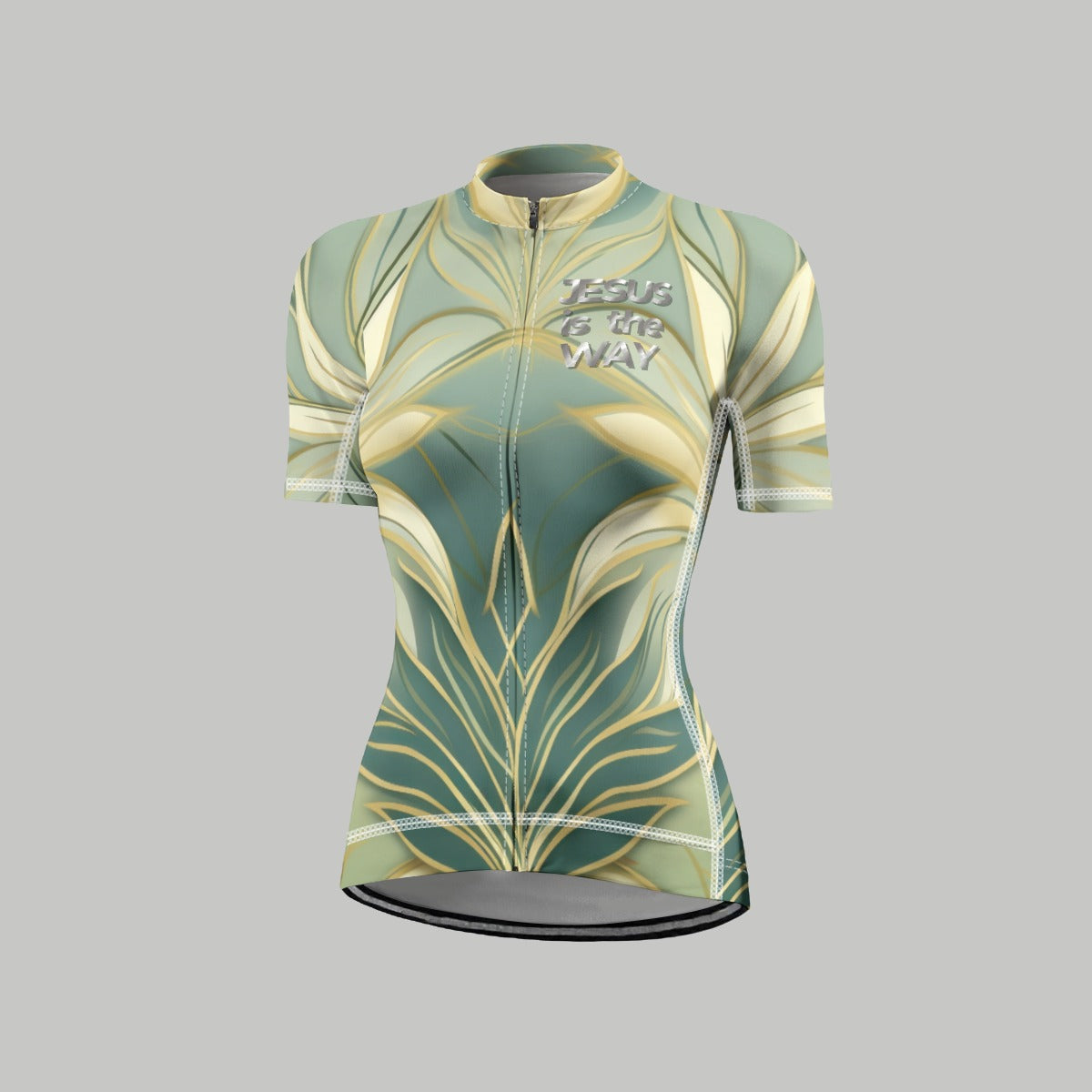 "Jesus is the way" Women's Anti-Slip Raglan Cycling Jersey With Short Sleeve