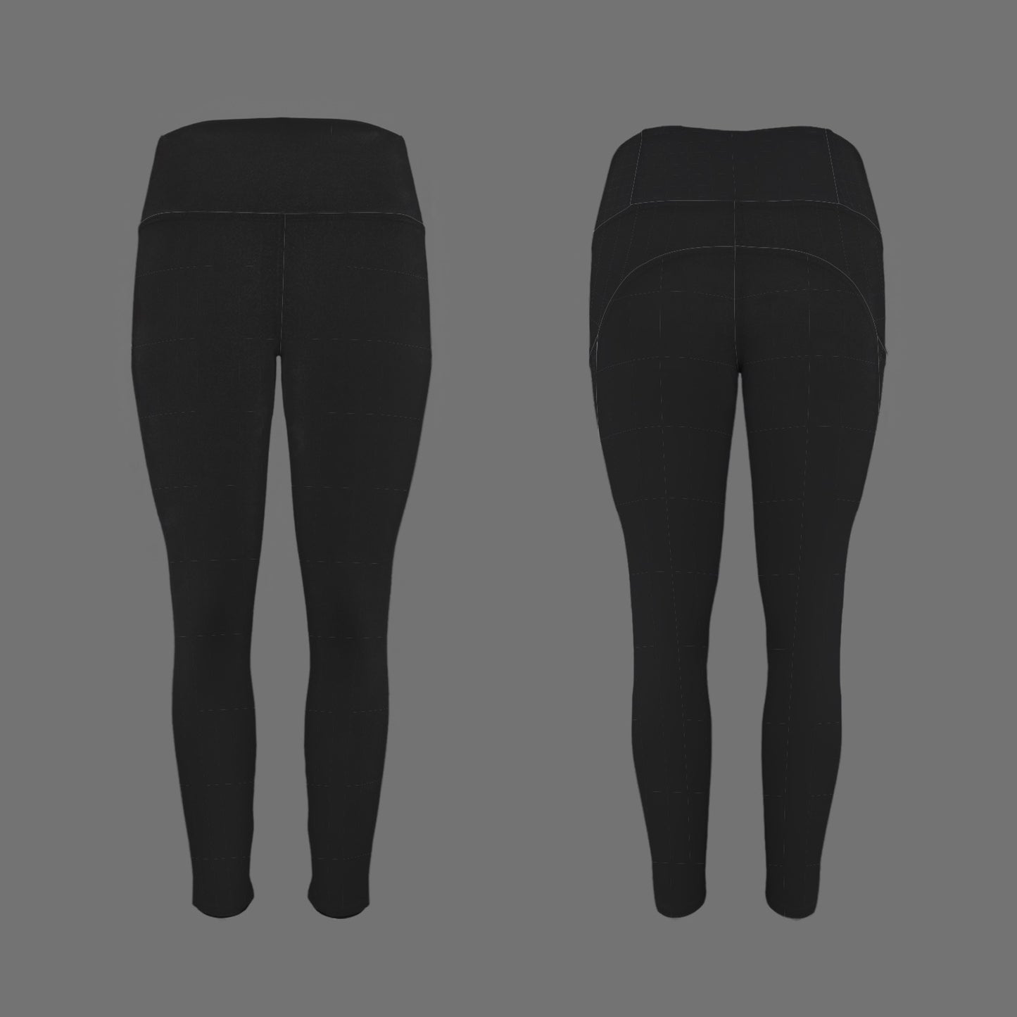 "Faith Ephesians 2:8" Black Women's High Waist Pockets Yoga Leggings