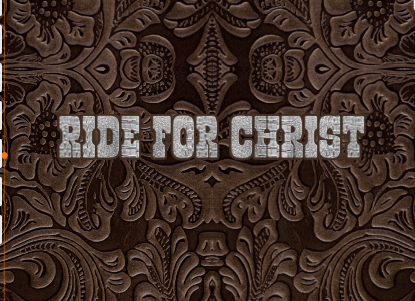 "Ride For Jesus" Brown Cotton Faux Tooled Leather Women's Cropped Jacket | 245GSM Cotton