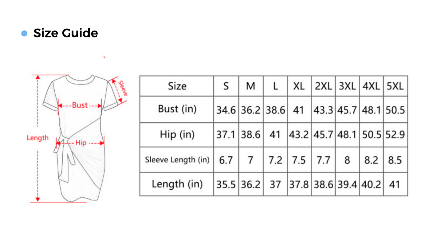 "Faith Ephesians 2:8" Blue Floral Short Sleeve Wrap Bodycon Ruched Tie Waist Dress