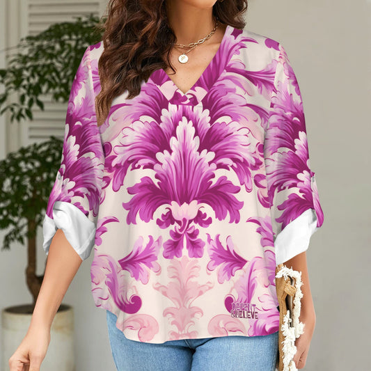 Repent & Believe Pink Damask