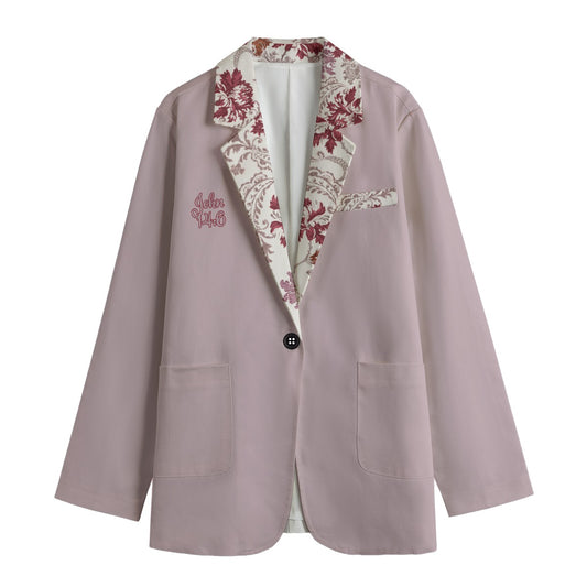 "John 14:6" Floral Lapel Purple Women's Leisure Blazer