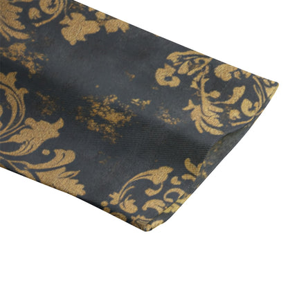 "Jesus saves" Faux Vintage Gold Damask Print Women's Leisure Blazer