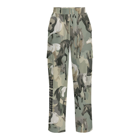 "Ride For Jesus" Horse Camo  Women's Cargo Pants