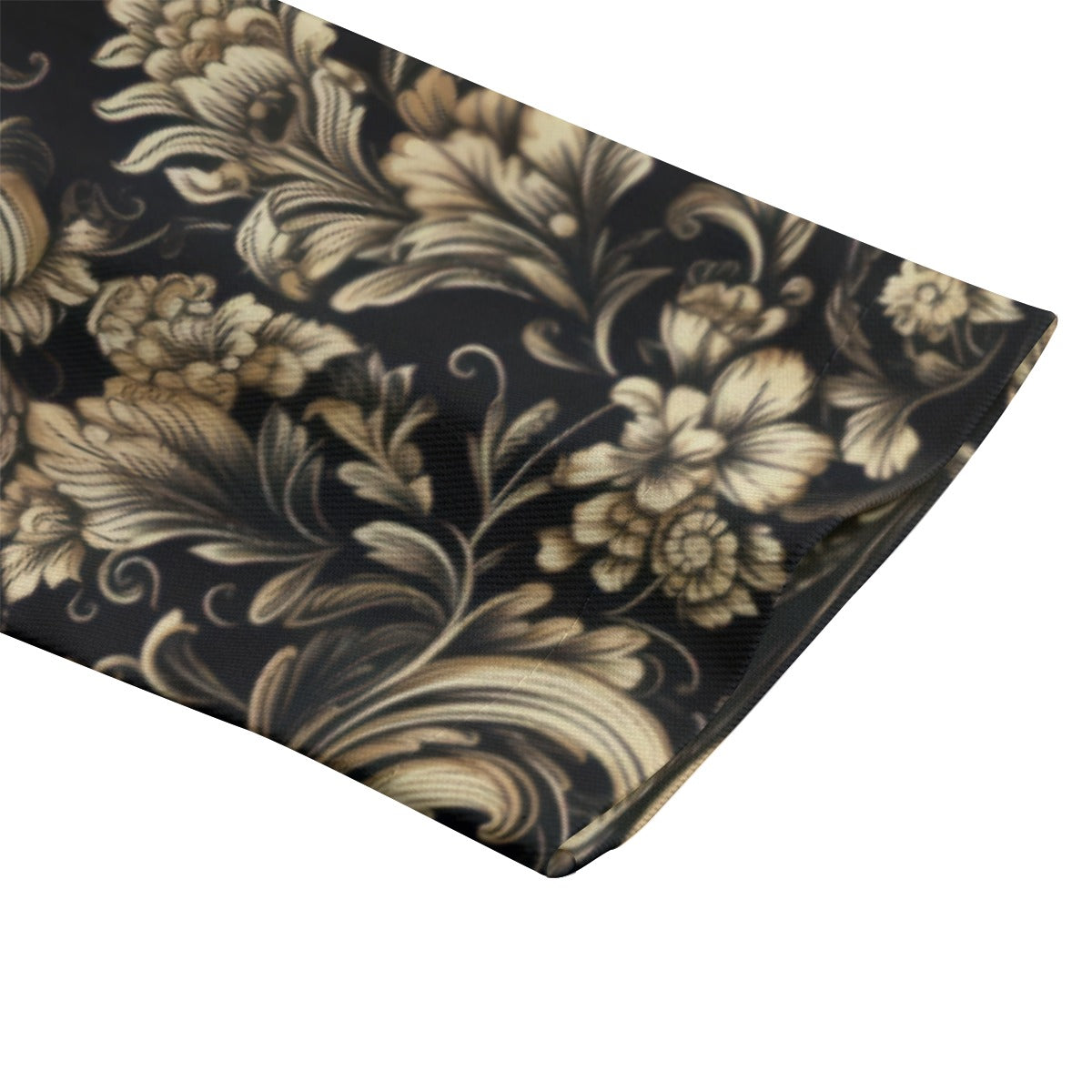 "Jesus Saves" Black & Gold Scrolly Floral Print Women's Leisure Blazer