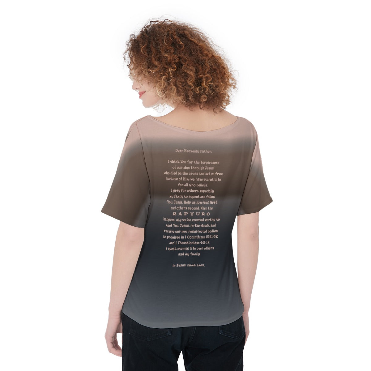 Classic Short Sleeve T-Shirt for Women - "I Speak Jesus for my Family"