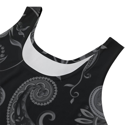 "Faith Ephesians 2:8"  Black Paisley Pattern Women's Casual POLO Shirt