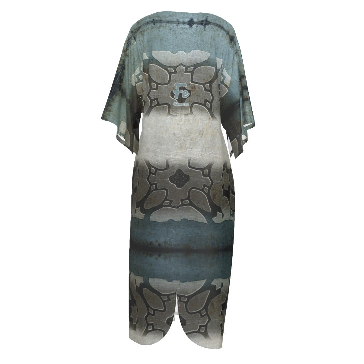 Vestido largo para mujer "Fe Hebreos 11:1" con tejido elástico en cuatro direcciones