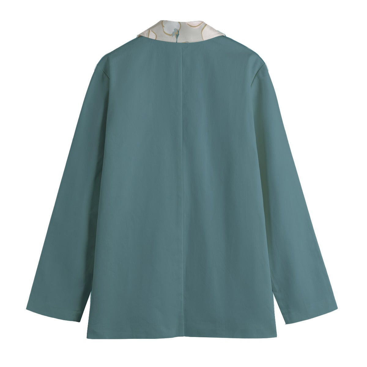 Jesus Saves Floral Lapel Women's Cotton Blazer | Regular Fit | 245GSM