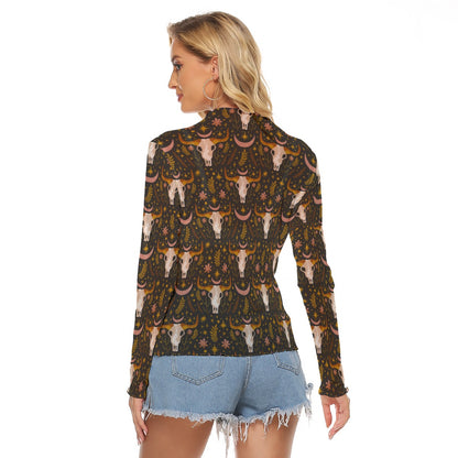 Cowgirl Women's Mesh T-shirt - Long Sleeve Mesh Top "The Lord is My Shepherd"