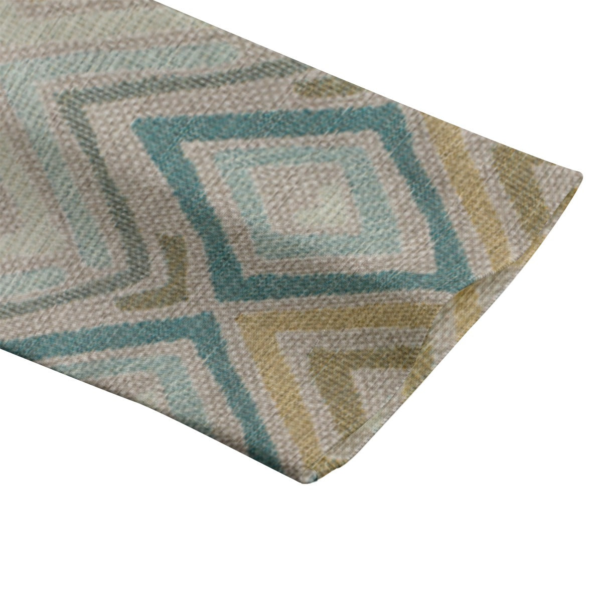 "Jesus Saves" Blue & Beige Diamond Faux Texture Women's Leisure Blazer