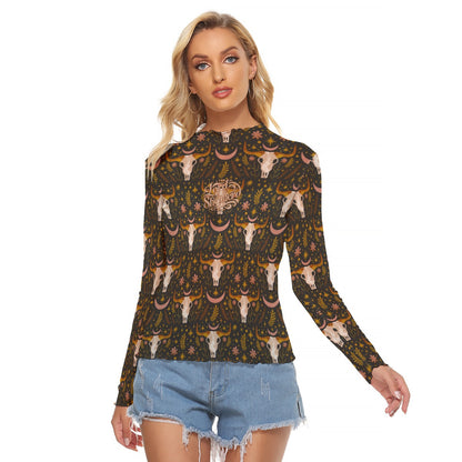 Cowgirl Women's Mesh T-shirt - Long Sleeve Mesh Top "The Lord is My Shepherd"