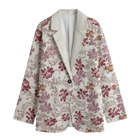 "John 14:6" Red & White  Floral Women's Leisure Blazer