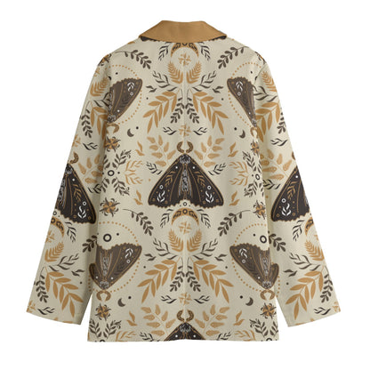 "Jesus Saves" Butterfly  Women's Polyester Leisure Blazer