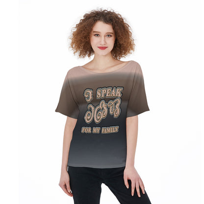 Classic Short Sleeve T-Shirt for Women - "I Speak Jesus for my Family"