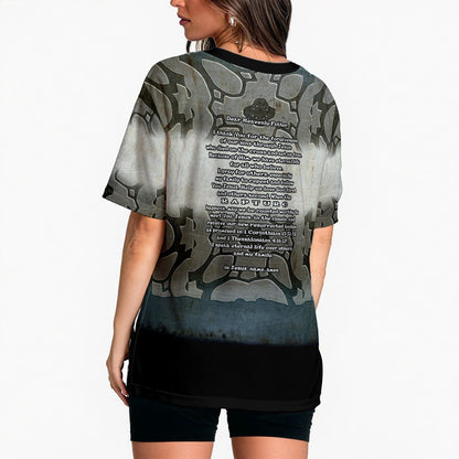 Women's Loose Fit Floral T-Shirt -  "I Speak Jesus for my Family"