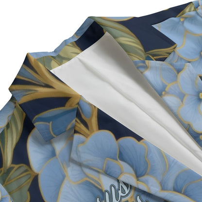 "Jesus Saves ask me how" Blue & Green Floral  Women's Leisure Blazer