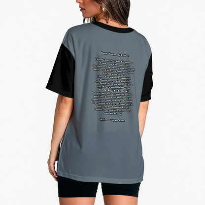 Women's Loose Fit Floral T-Shirt - "I Speak Jesus for my Family"
