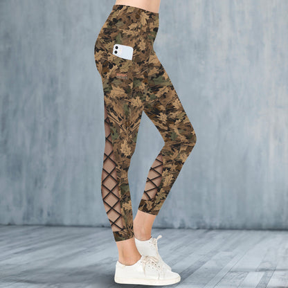 Repent & Believe Camo Faux Skin Lace-ups