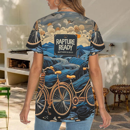 "Rapture Ready" Women's Crewneck Short Sleeve T Shirt