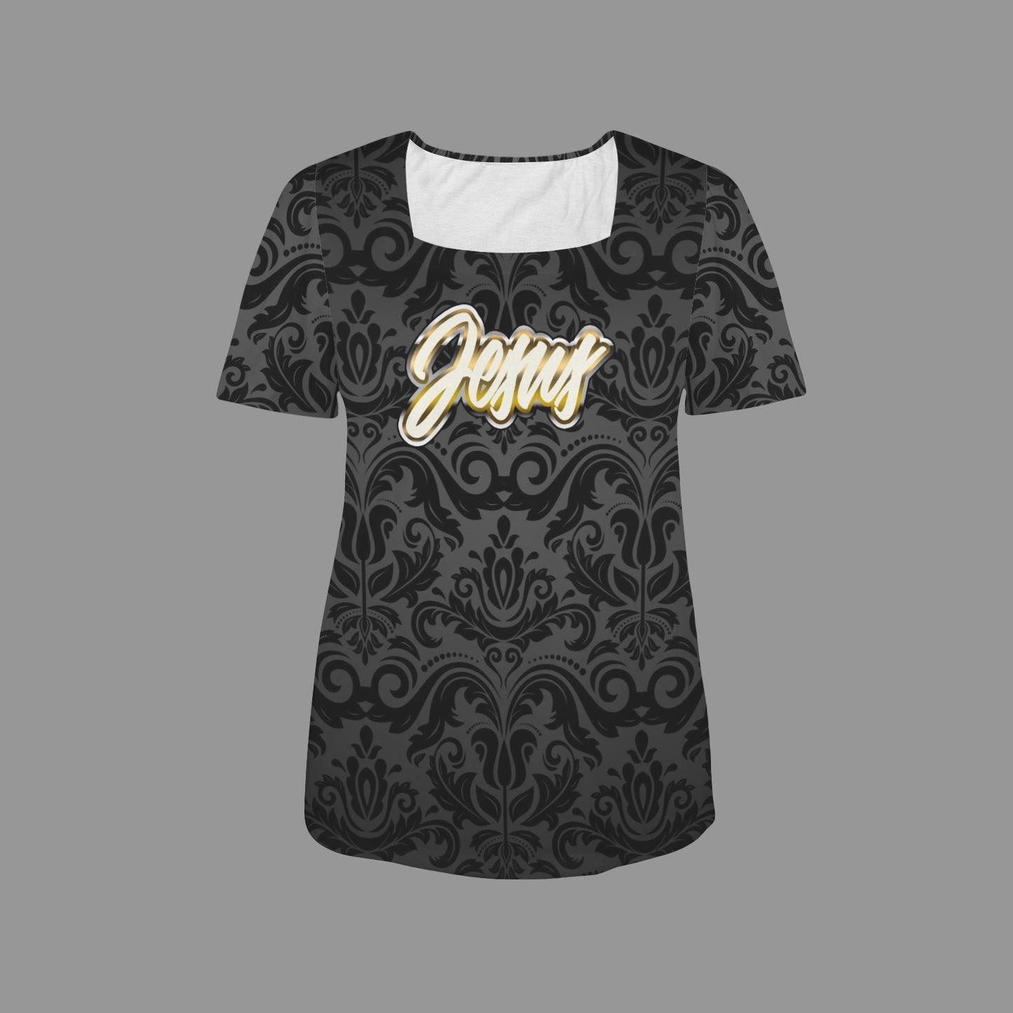 Jesus Black Floral