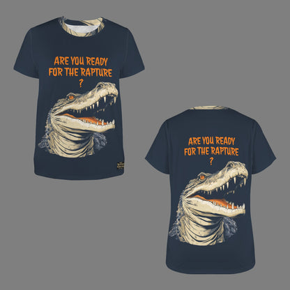 "Are You Ready For the Rapture?" Alligator Women's Crewneck Short Sleeve T Shirt
