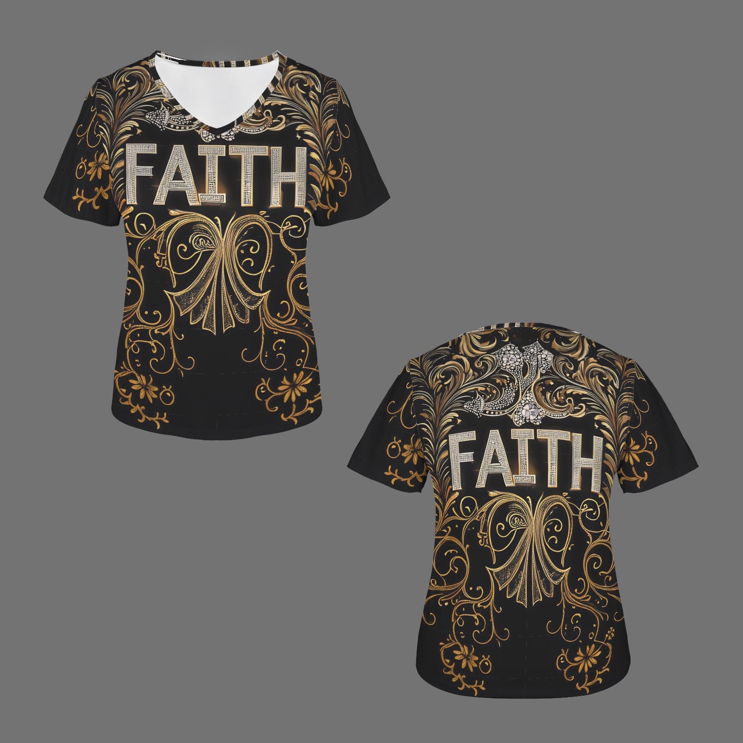 Faith Gold Scrolls