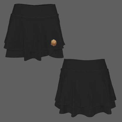 "Jesus" High Waist Layered Ruffle Pockets Sports Skirts