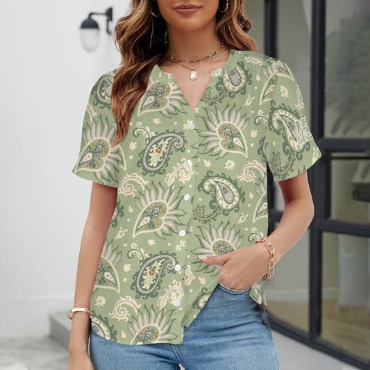 "Repent & Believe" Green Paisley