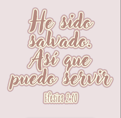 "Efesios 2:10" Vestido holgado con cuello en V para mujer