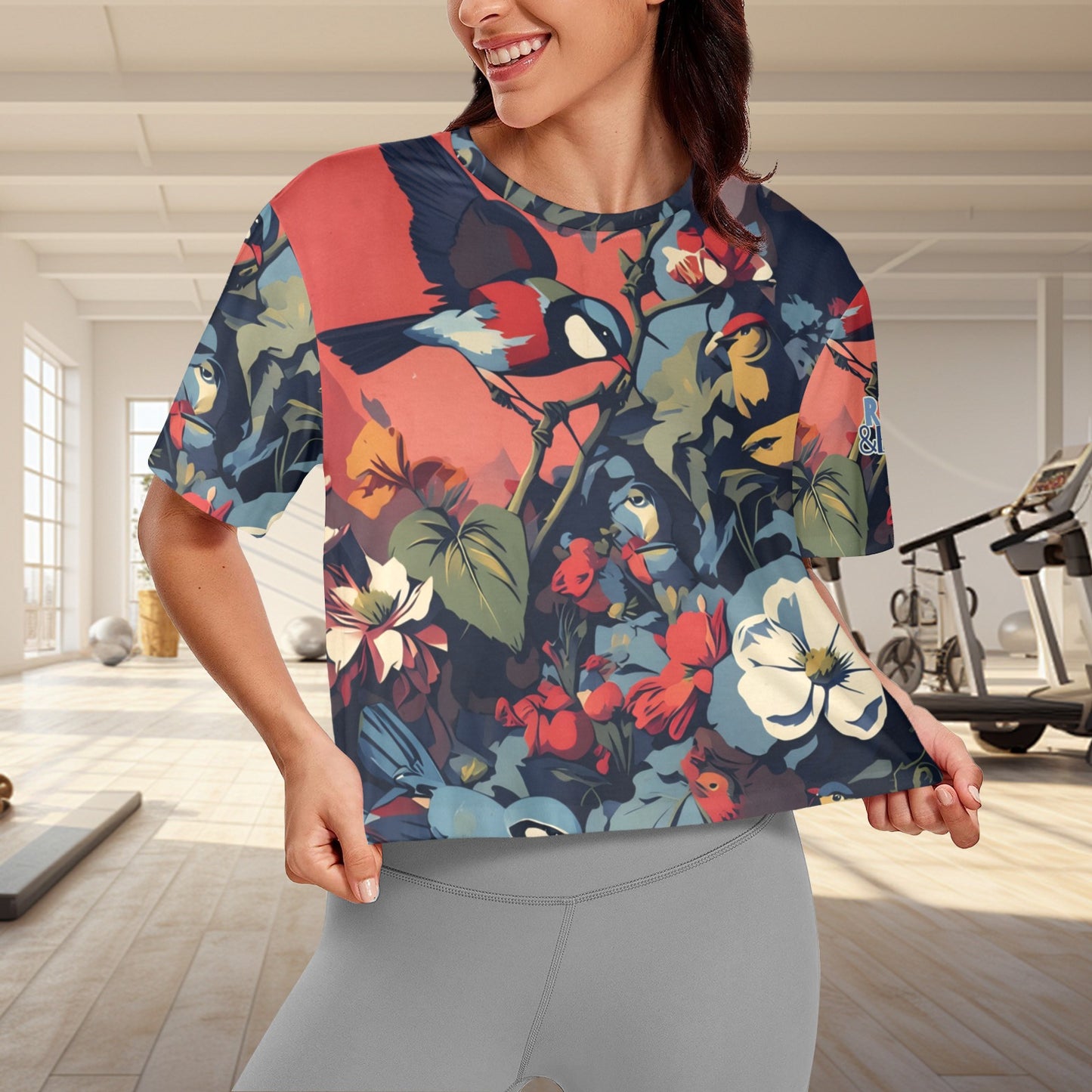 "Repent & Believe" Blue Green Bird floral
