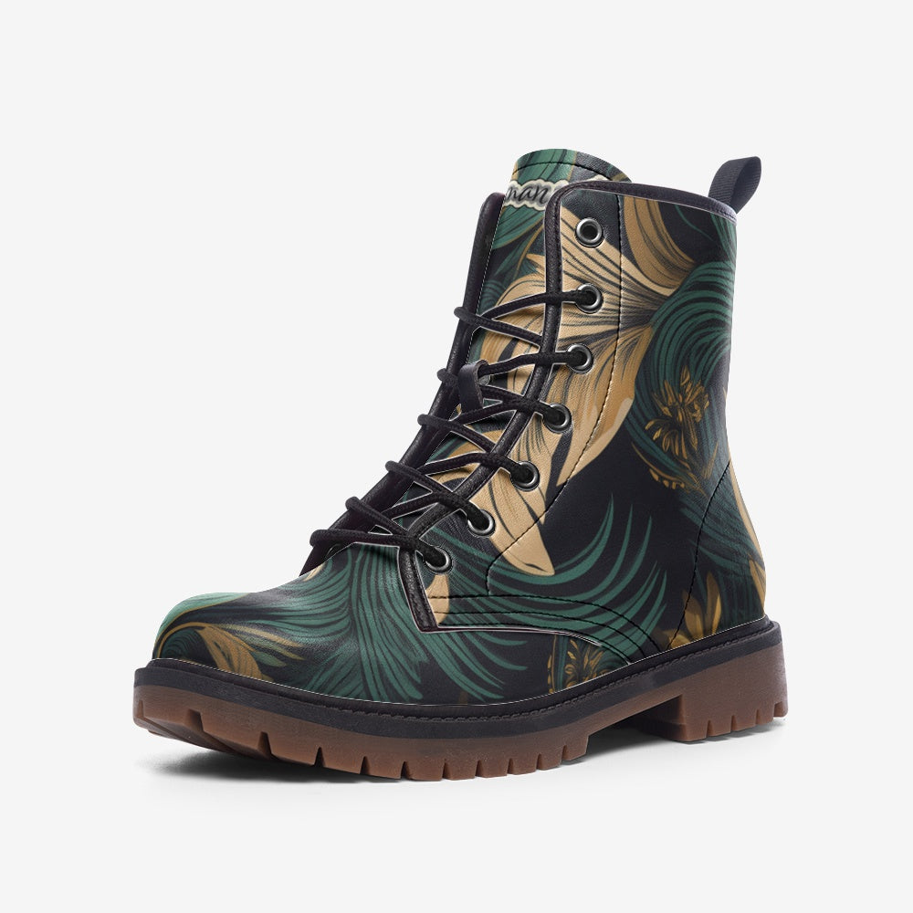 "Romans 8:2" Floral Casual Leather Lightweight boots MT