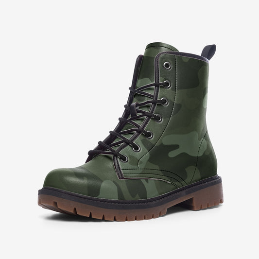 Green Camo Casual Leather Lightweight boots MT