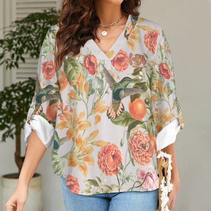 "Faith Ephesians 2:8" Orange Floral