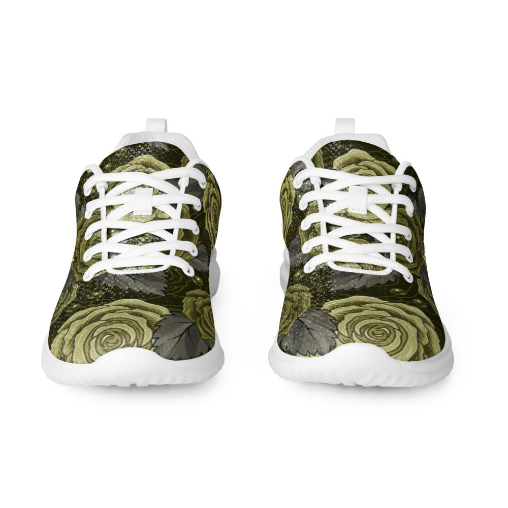 "God's Girl" Green Camo Roses Women’s athletic shoes