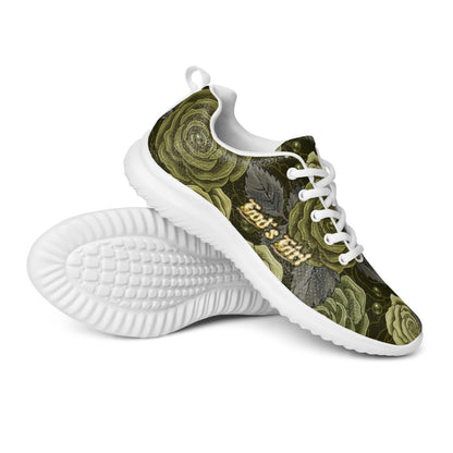 "God's Girl" Green Camo Roses Women’s athletic shoes